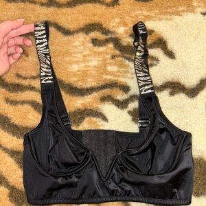 Victoria's Secret Zebra Print Rhinestone Bra